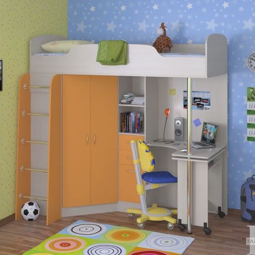 Кровать-чердак «Теремок 1»